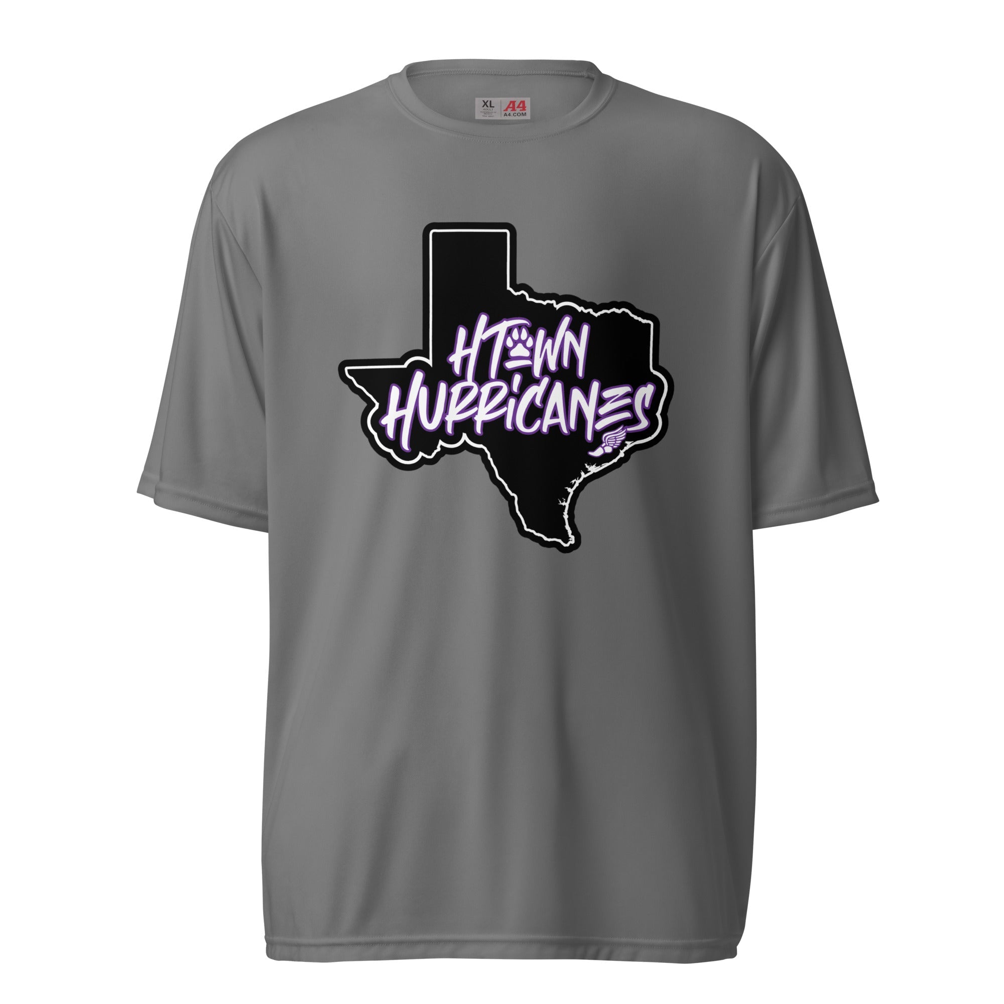 H - Town Hurricanes Unisex performance crew neck t-shirt - TrackBarn