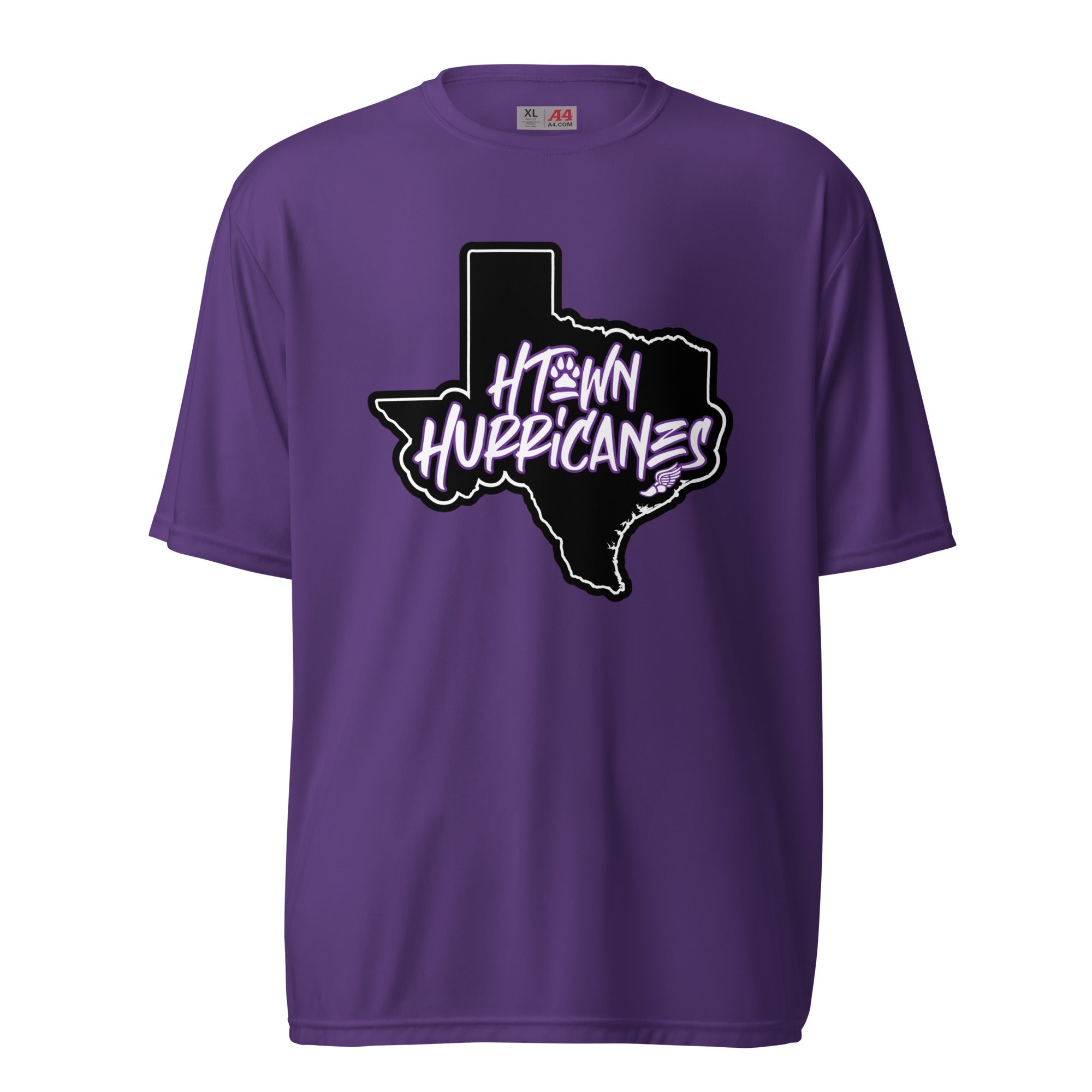 H - Town Hurricanes Unisex performance crew neck t-shirt - TrackBarn