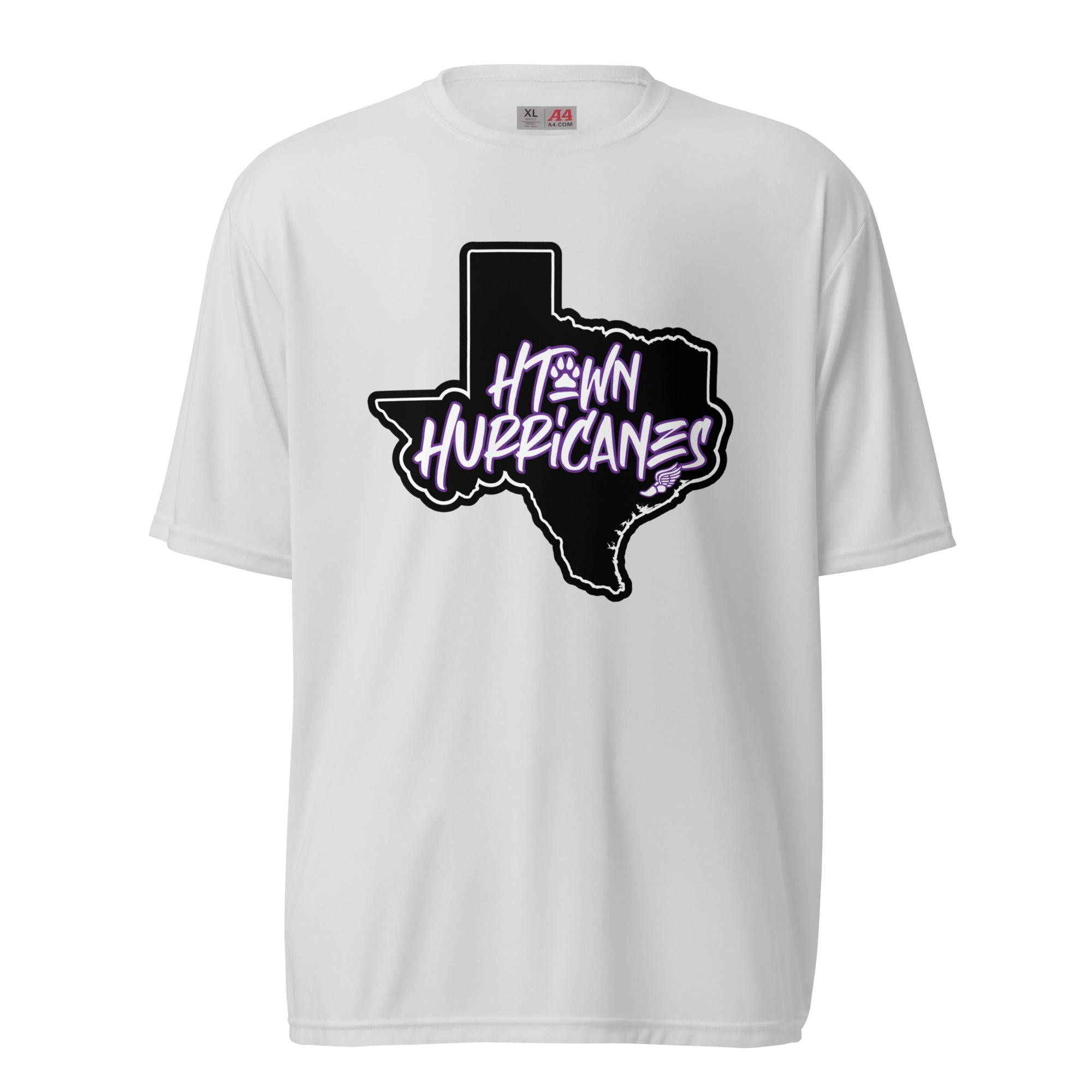 H - Town Hurricanes Unisex performance crew neck t-shirt - TrackBarn