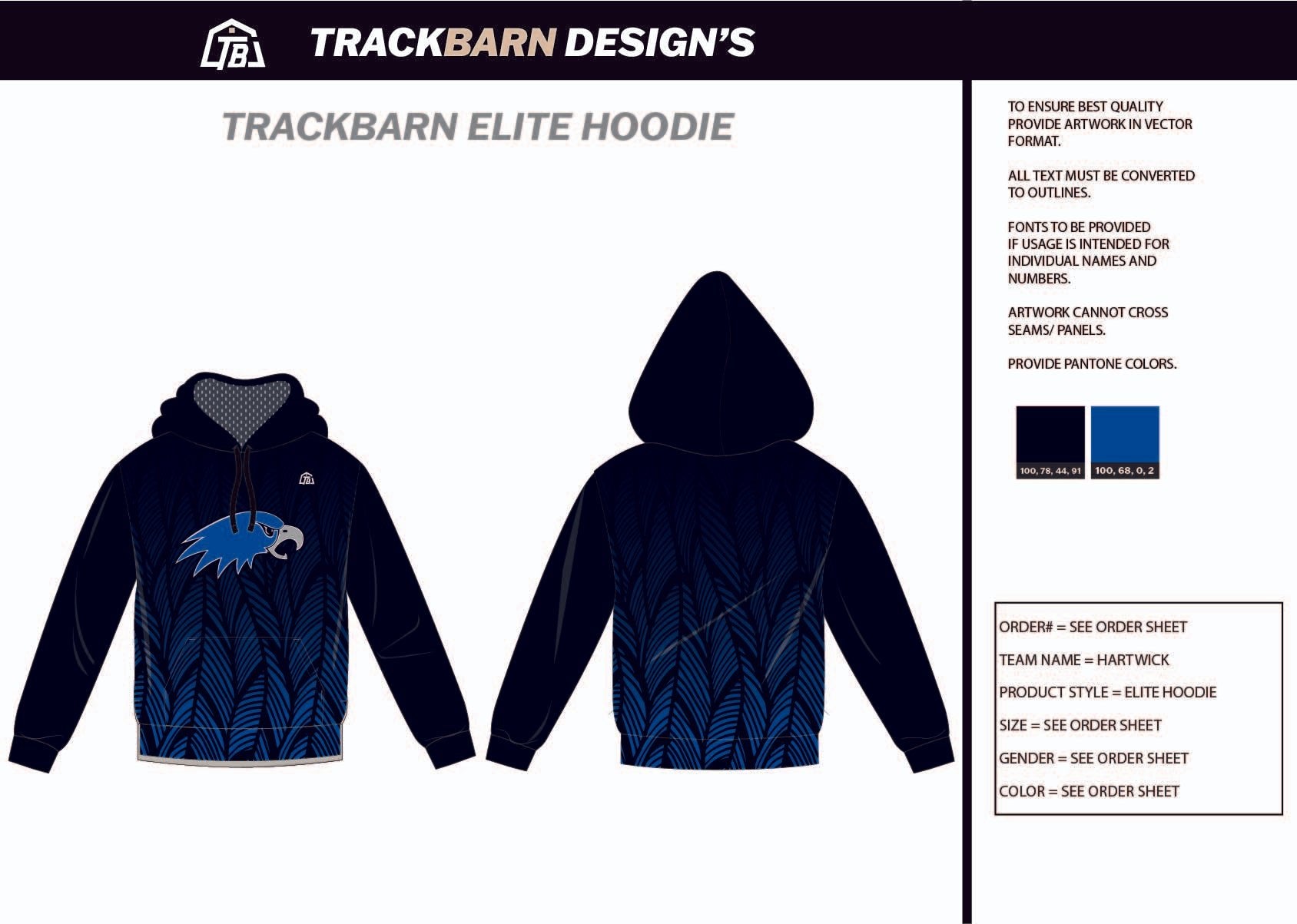 Hartwick - Mens Scuba Hoodie - TrackBarn