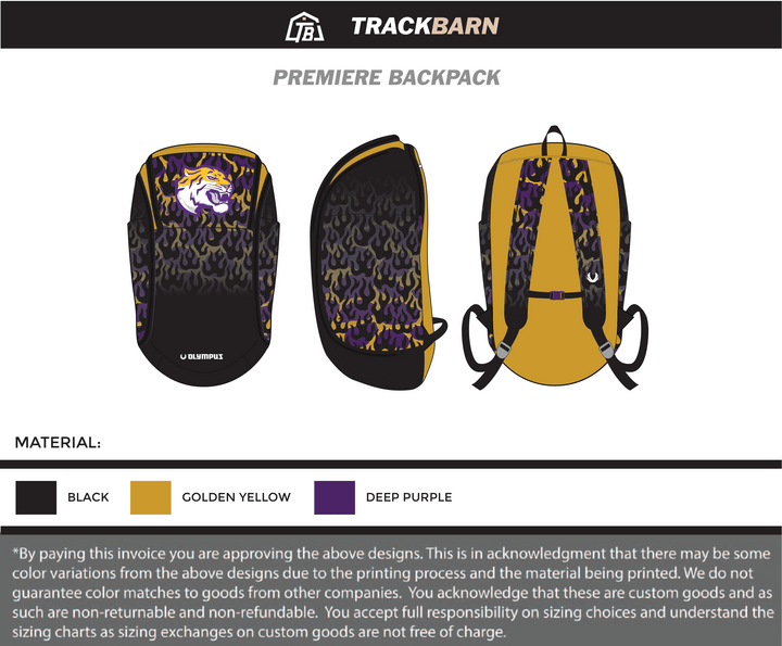 Hattiesburg Tigers - Premiere Backpack (1213) - TrackBarn