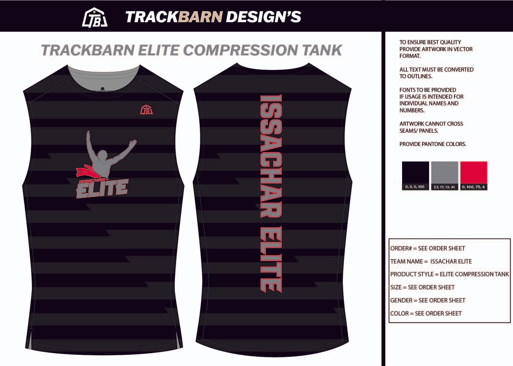 IssaChar - Elite - Youth Compression Tank - TrackBarn