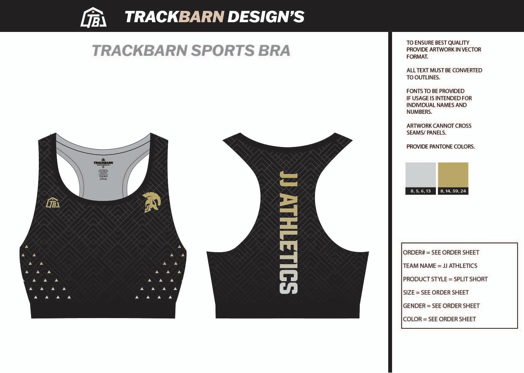 JJ - Athletics - Sports Bra - TrackBarn