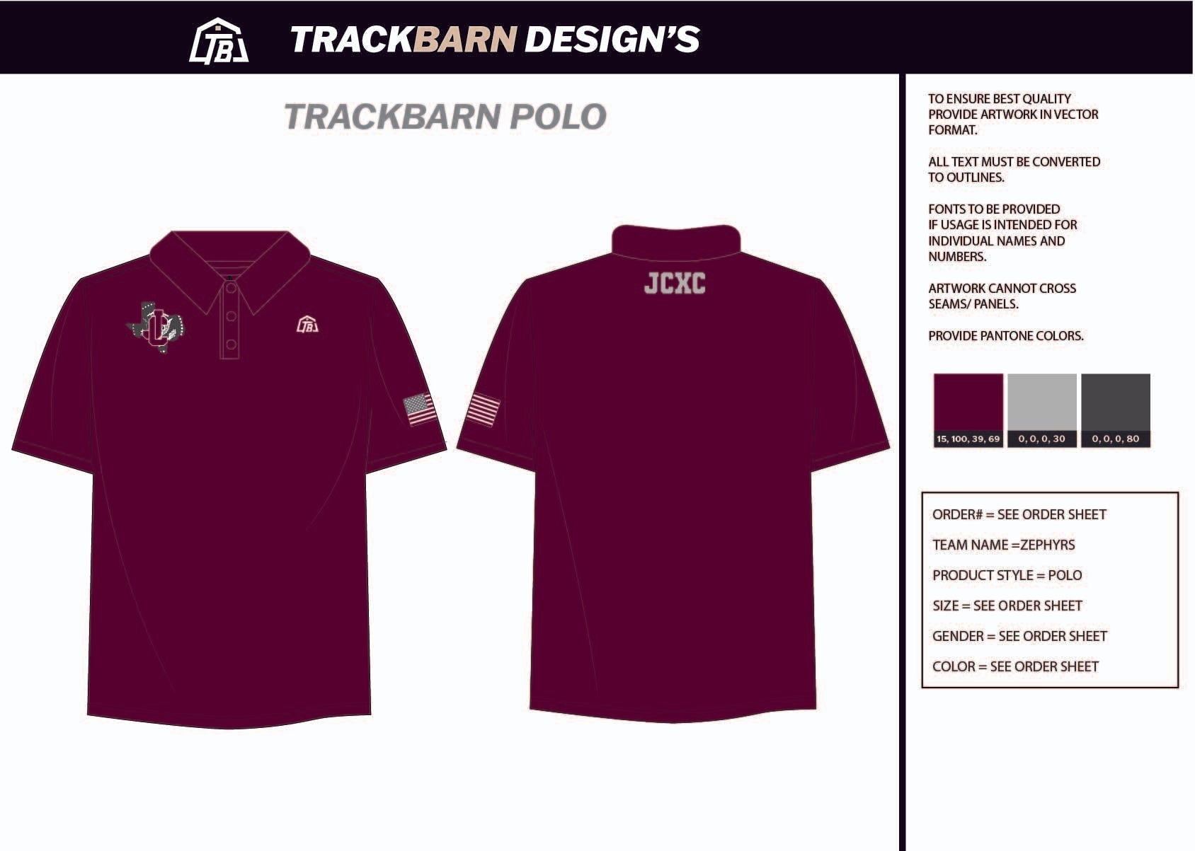 Johnson - City - XC Mens Polo - TrackBarn