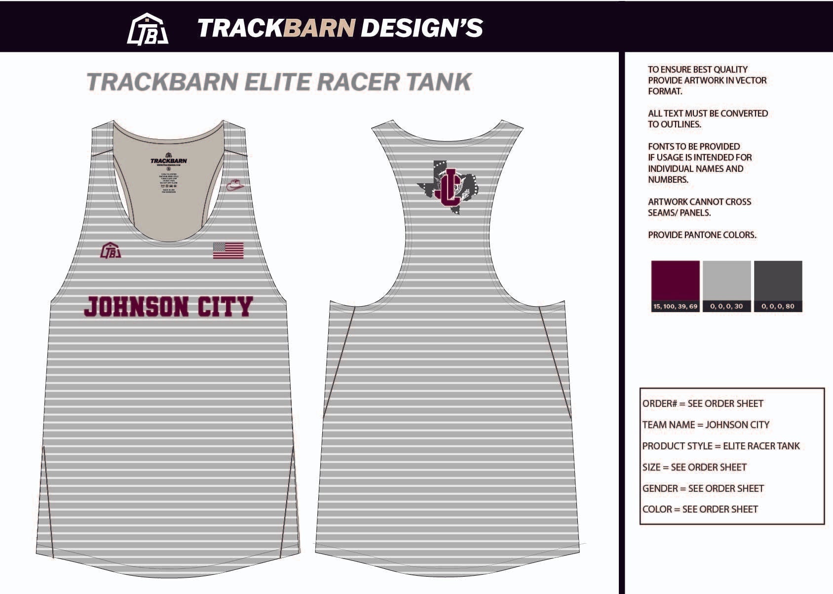 Johnson - City - XC Womens Track Singlet - TrackBarn