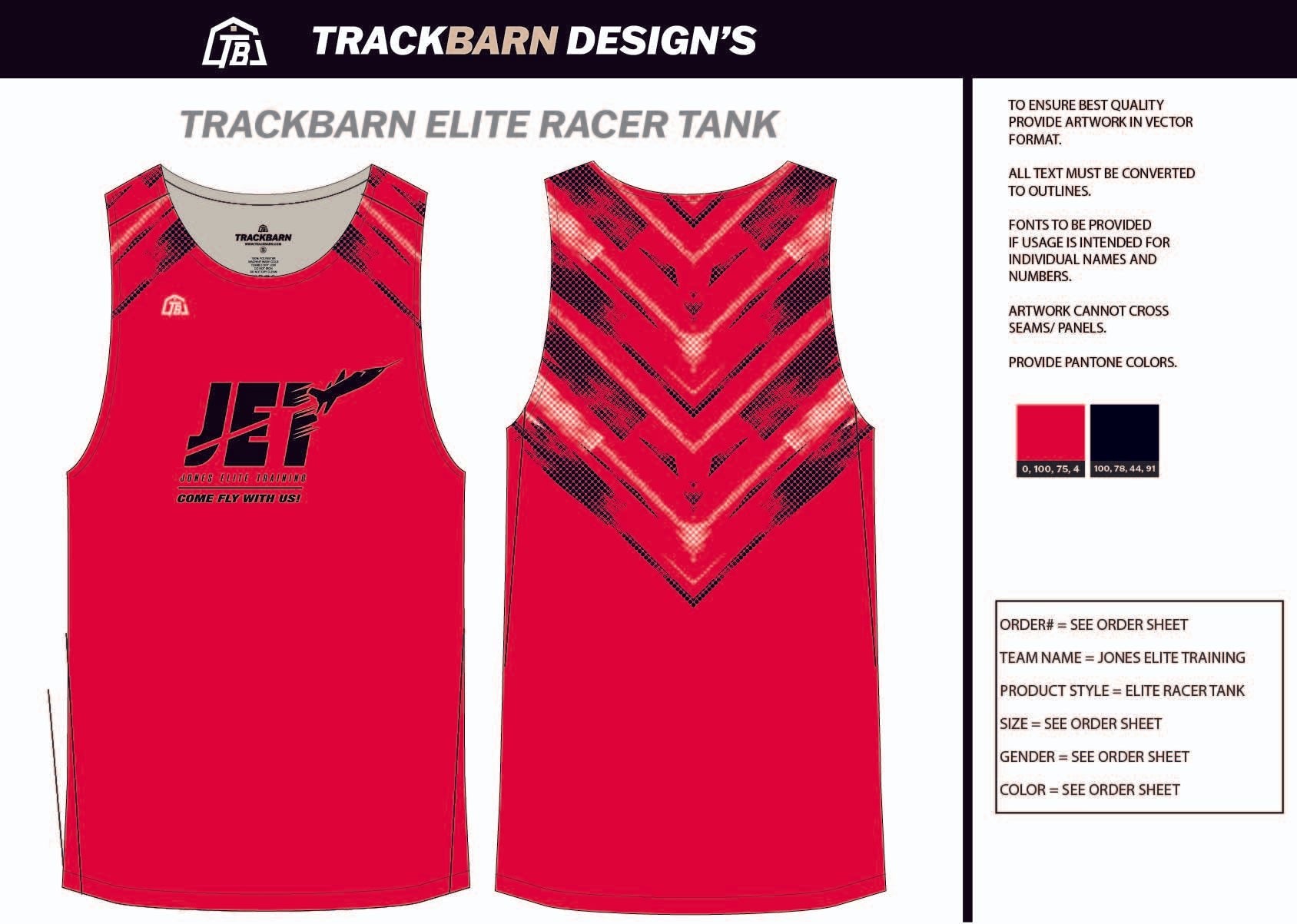 Jones - Elite - Training Mens Track Singlet - TrackBarn