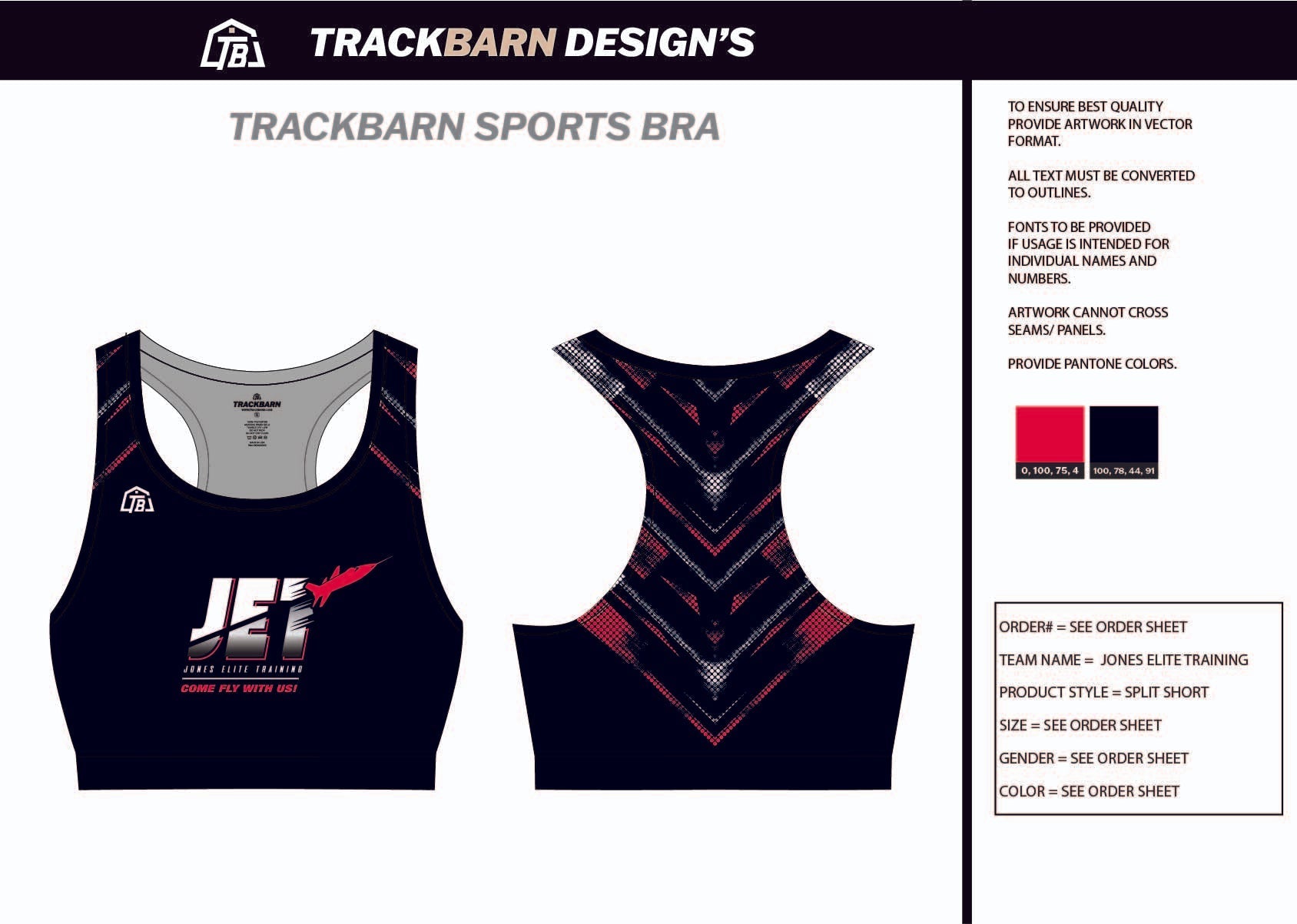 Jones - Elite - Training Sports Bra - TrackBarn