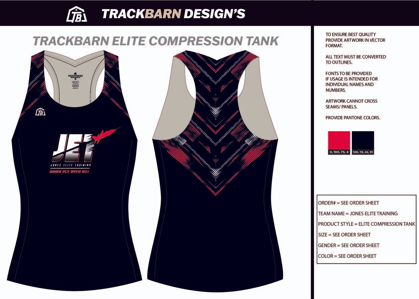 Jones - Elite - Training Womens Compression Tank - TrackBarn