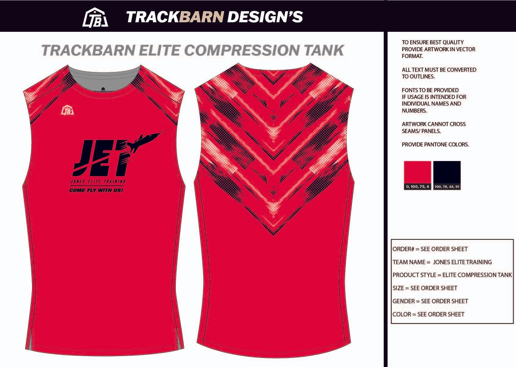 Jones - Elite - Training Youth Compression Tank - TrackBarn