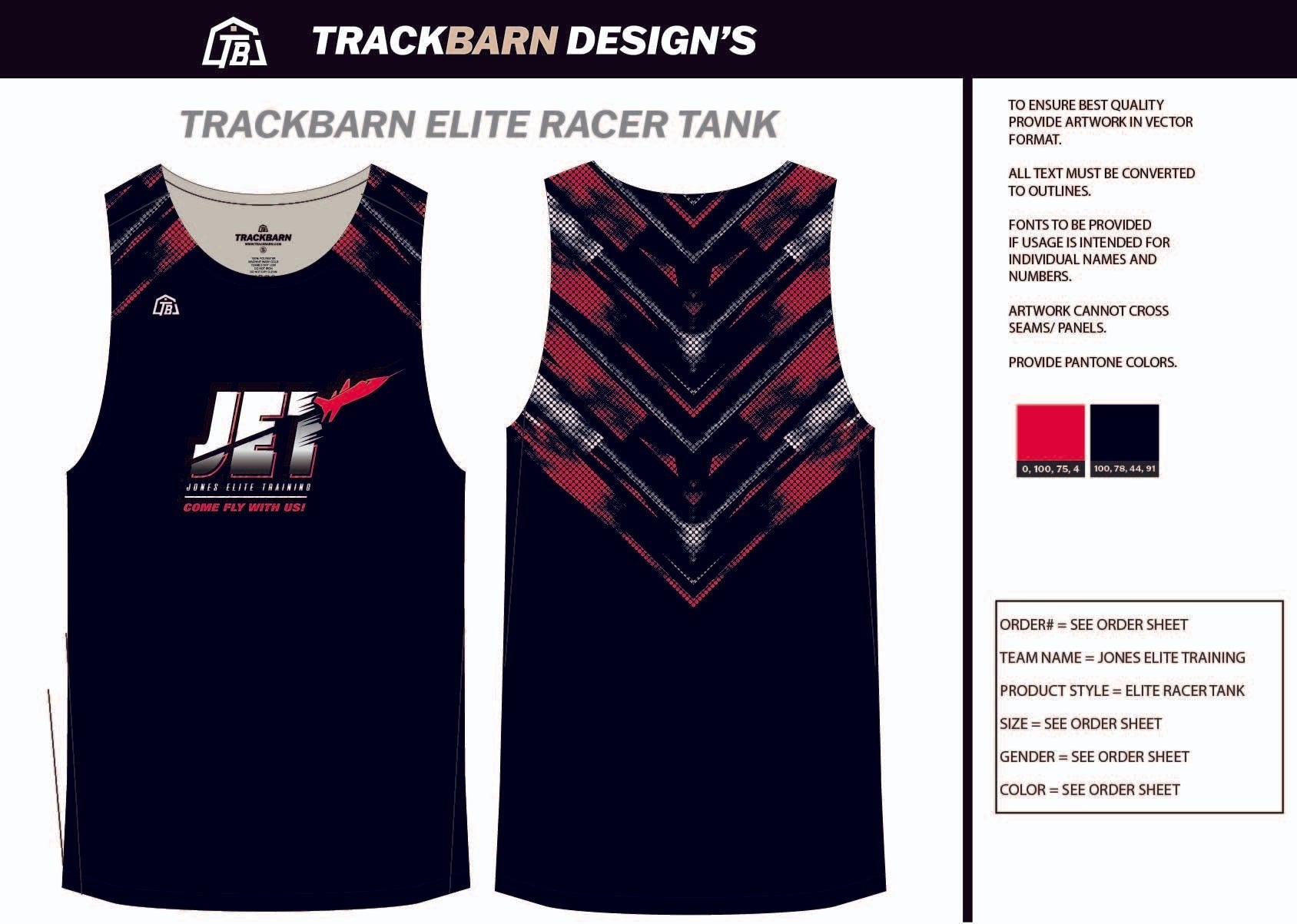 Jones - Elite - Training Youth Track Singlet - TrackBarn