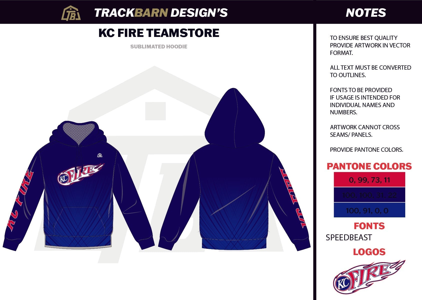 KC - Fire - Boys Pullover Hoodie - TrackBarn