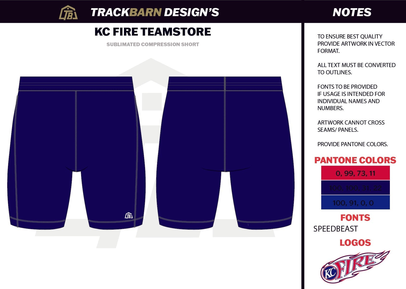 KC - Fire - Mens Short Running Tight - TrackBarn