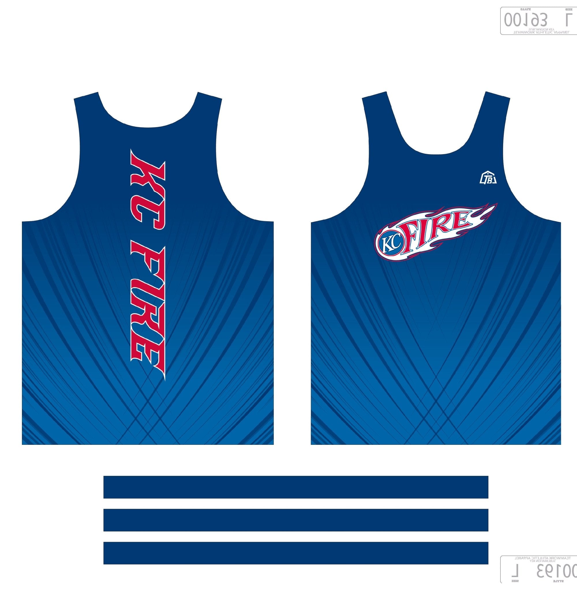 KC - Fire - Mens Track Singlet - TrackBarn