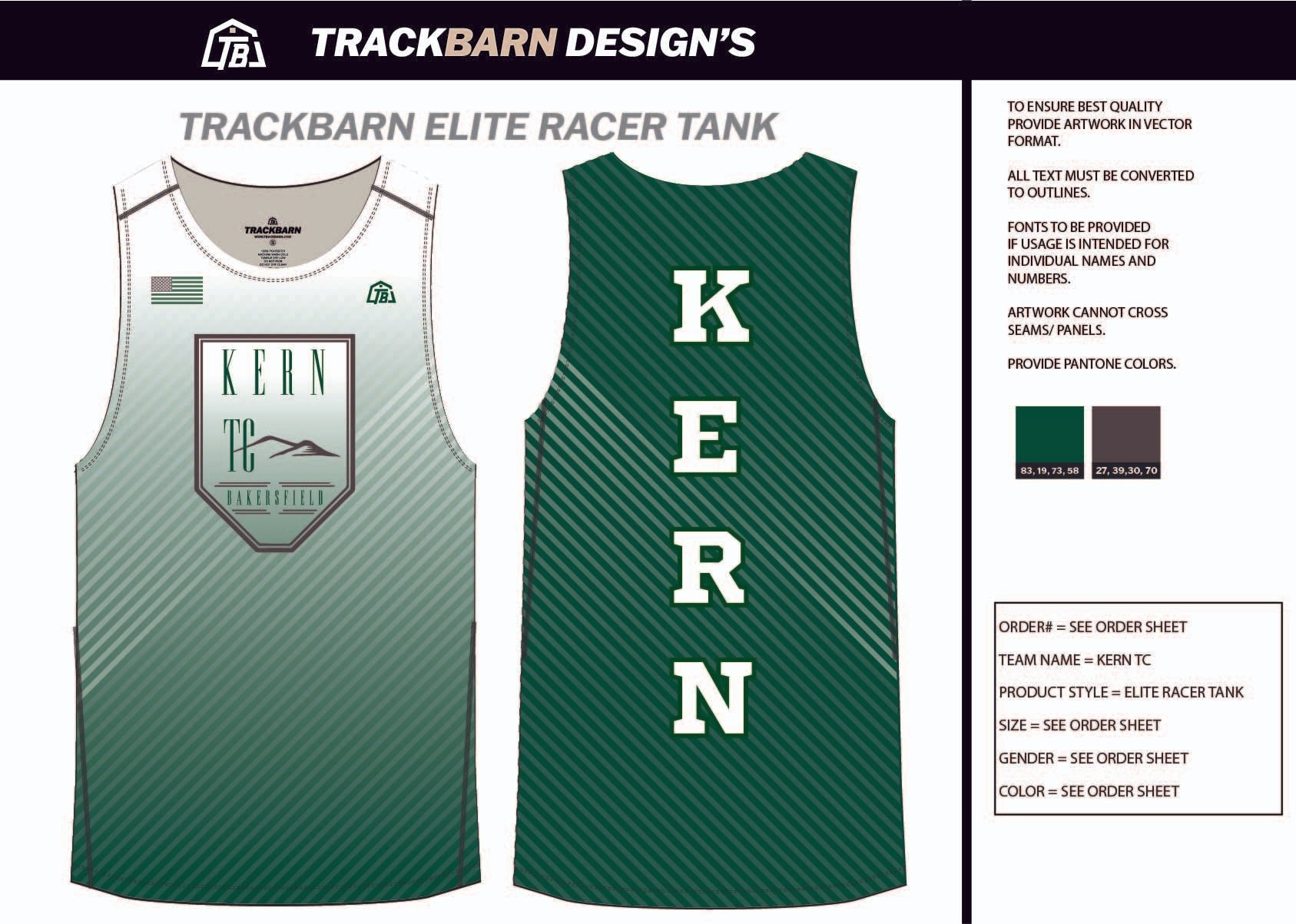 Kern - T - C Mens Track Singlet - TrackBarn