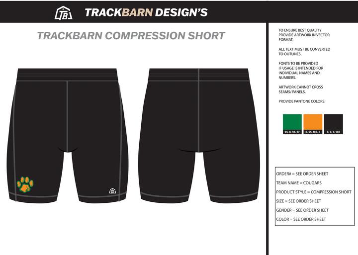 Kettle Run Cougars - Women Compression Shorts (2686) - TrackBarn