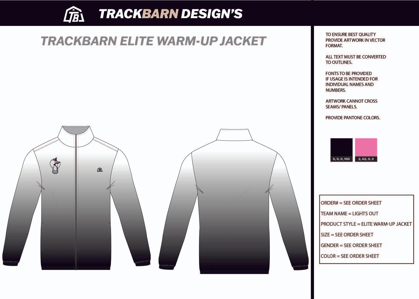 Lights - Out - PV Mens Full Zip Jacket - TrackBarn