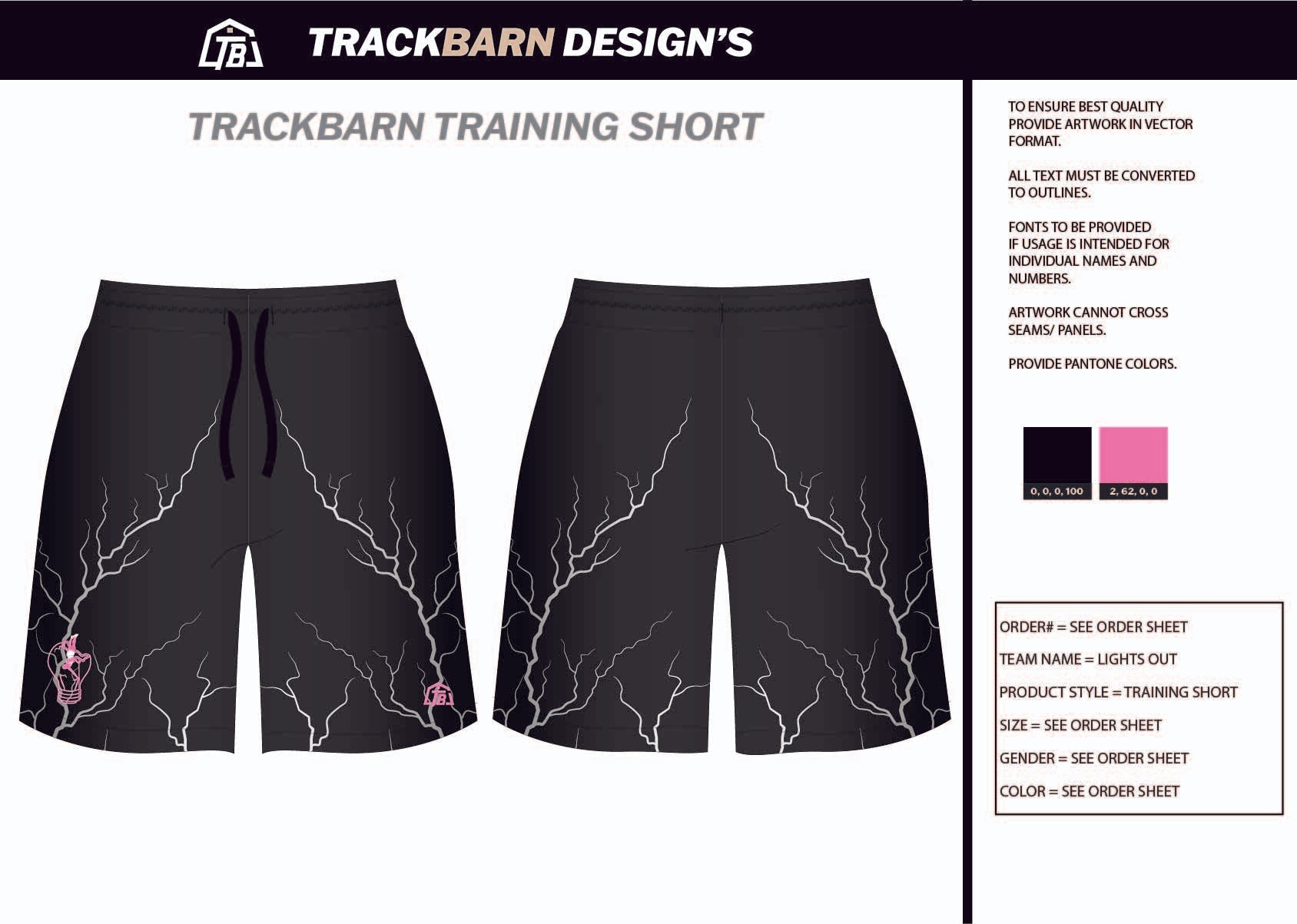 Lights - Out - PV Mens Knit Shorts 9" - TrackBarn