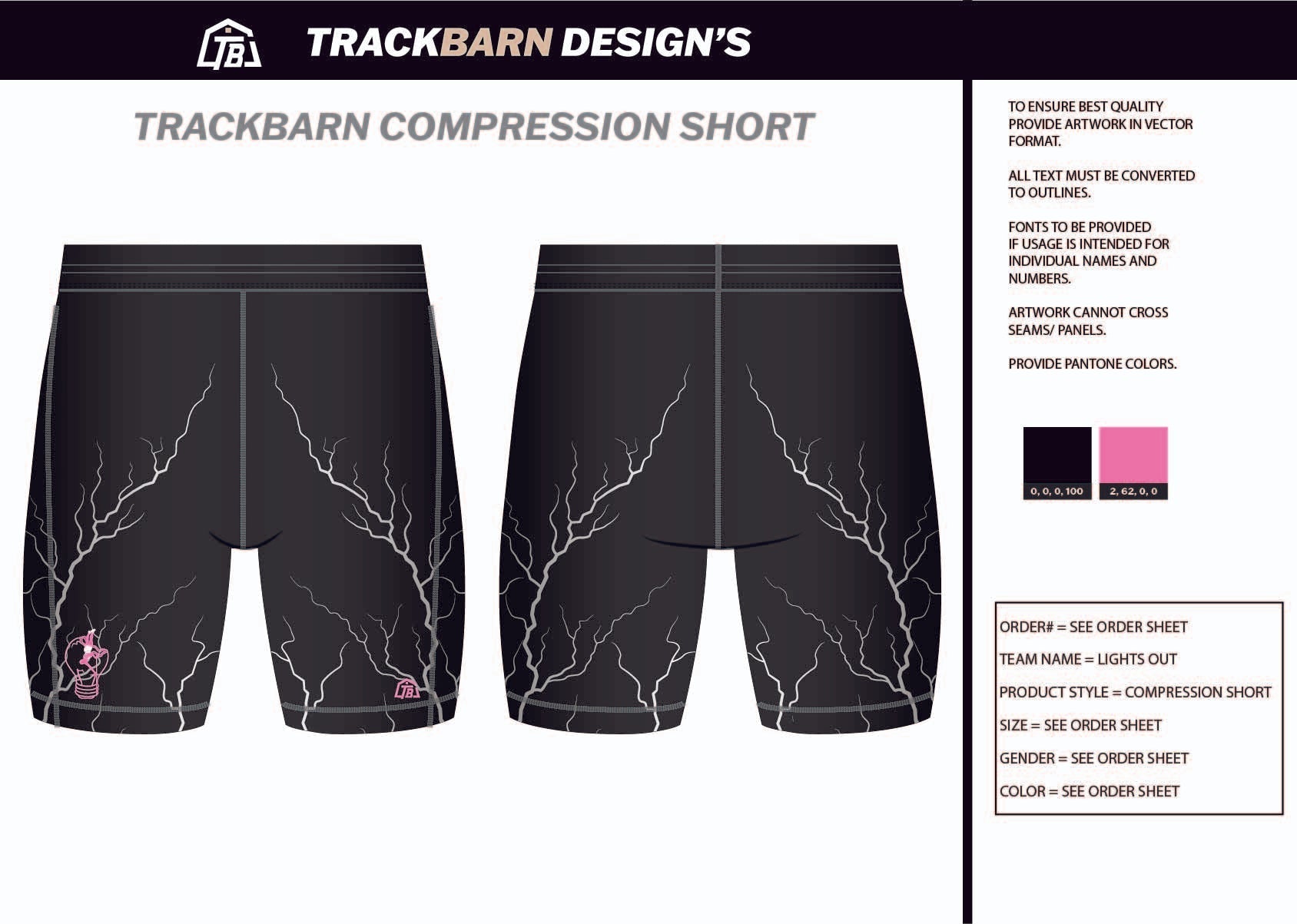 Lights - Out - PV Mens Short Running Tight - TrackBarn
