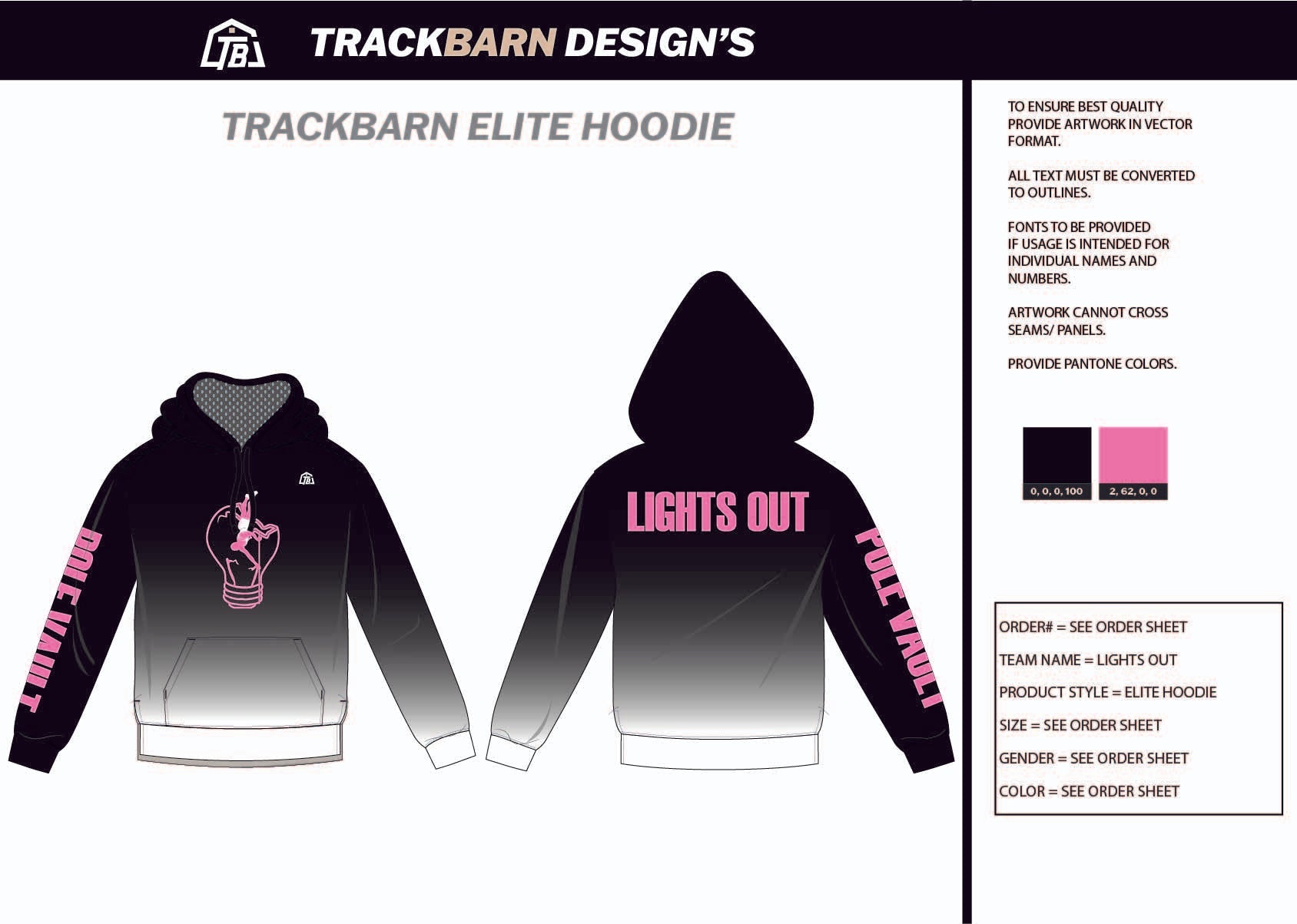 Lights - Out - PV Womens Pullover Hoodie - TrackBarn