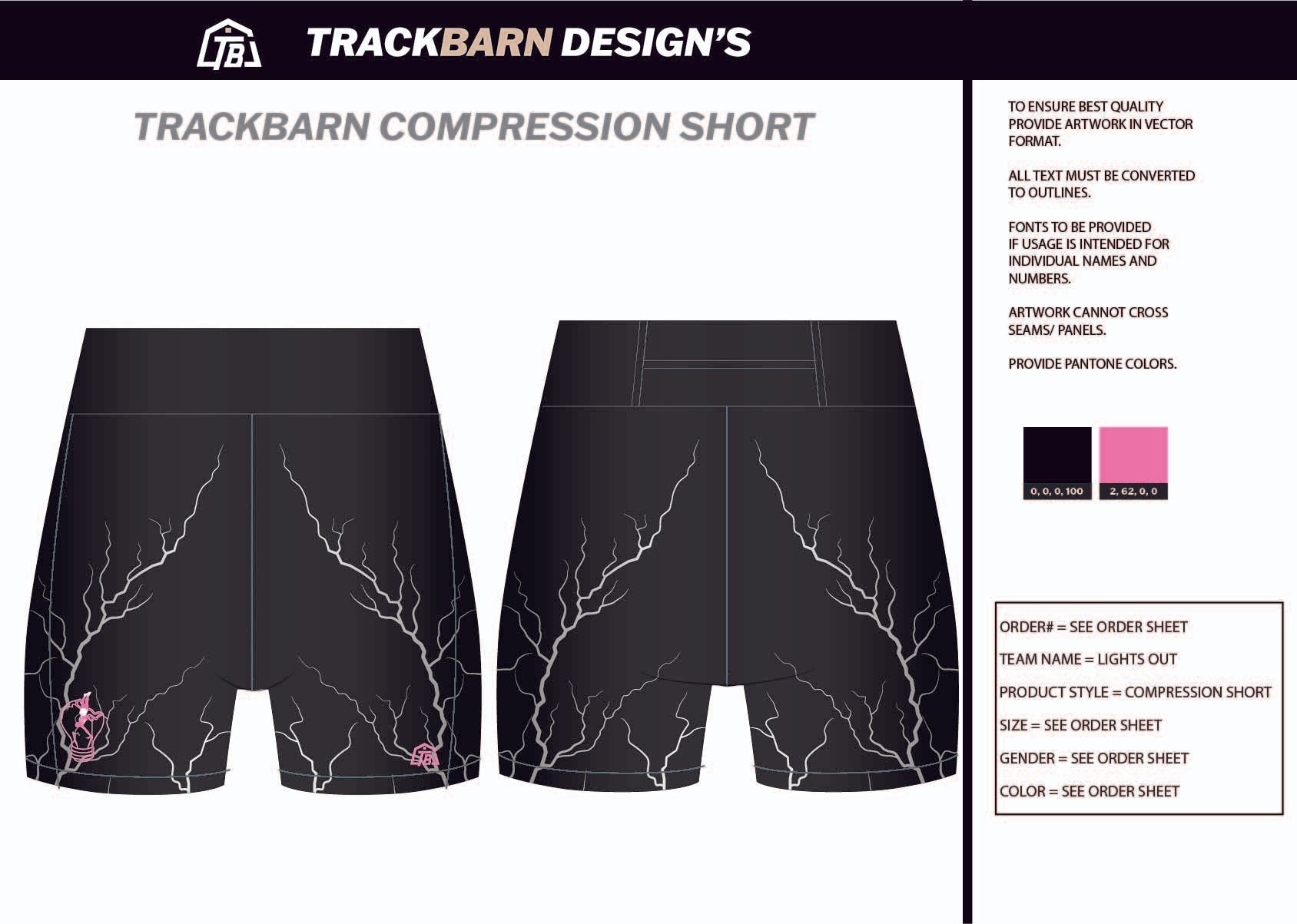 Lights - Out - PV Womens Short Running Tight - TrackBarn