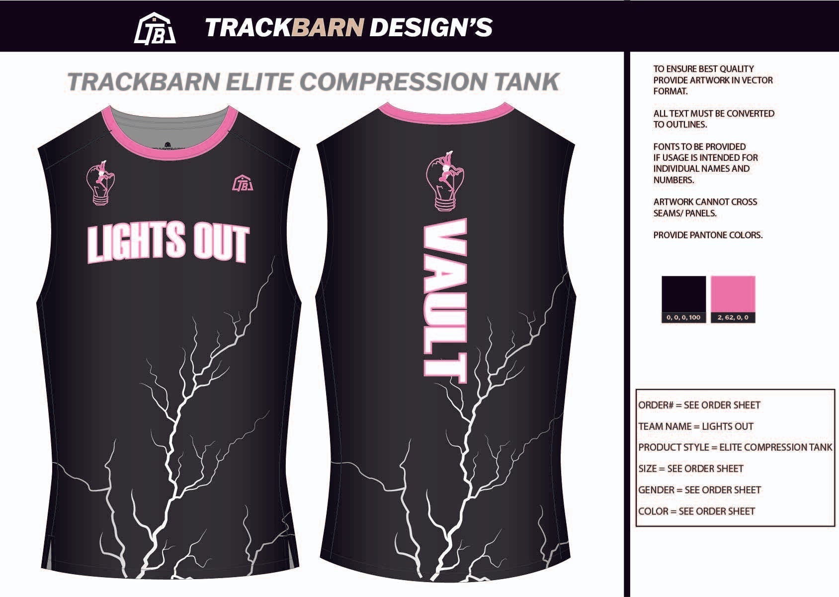 Lights - Out - PV Youth Compression Tank - TrackBarn