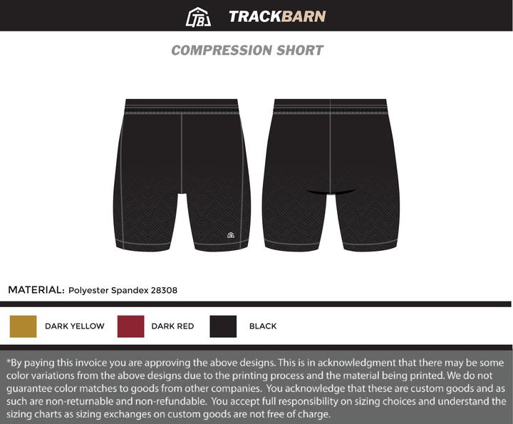 Lion’s Den Athletic Group - Boys Compression Shorts - Black - TrackBarn