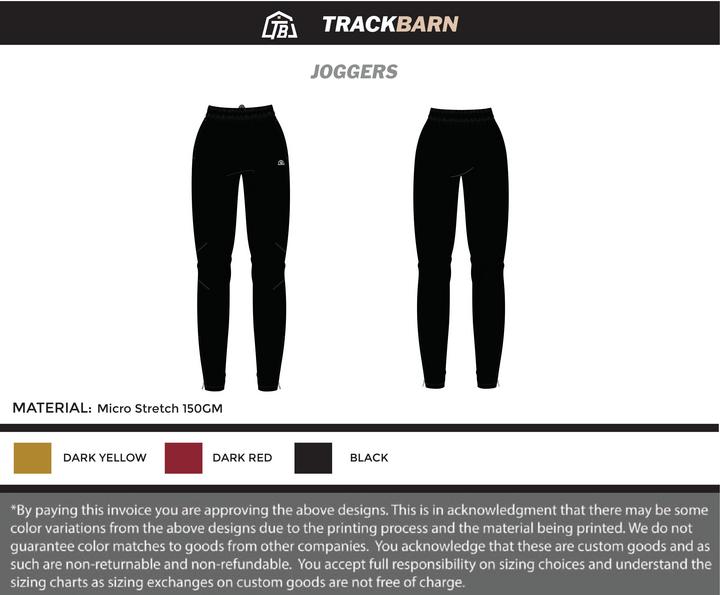 Lion’s Den Athletic Group - Youth Joggers - Black - TrackBarn