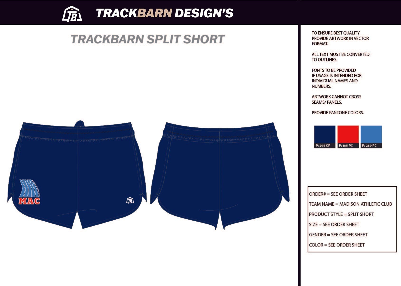 Madison - Athletic - Club Mens Split Track Short - TrackBarn