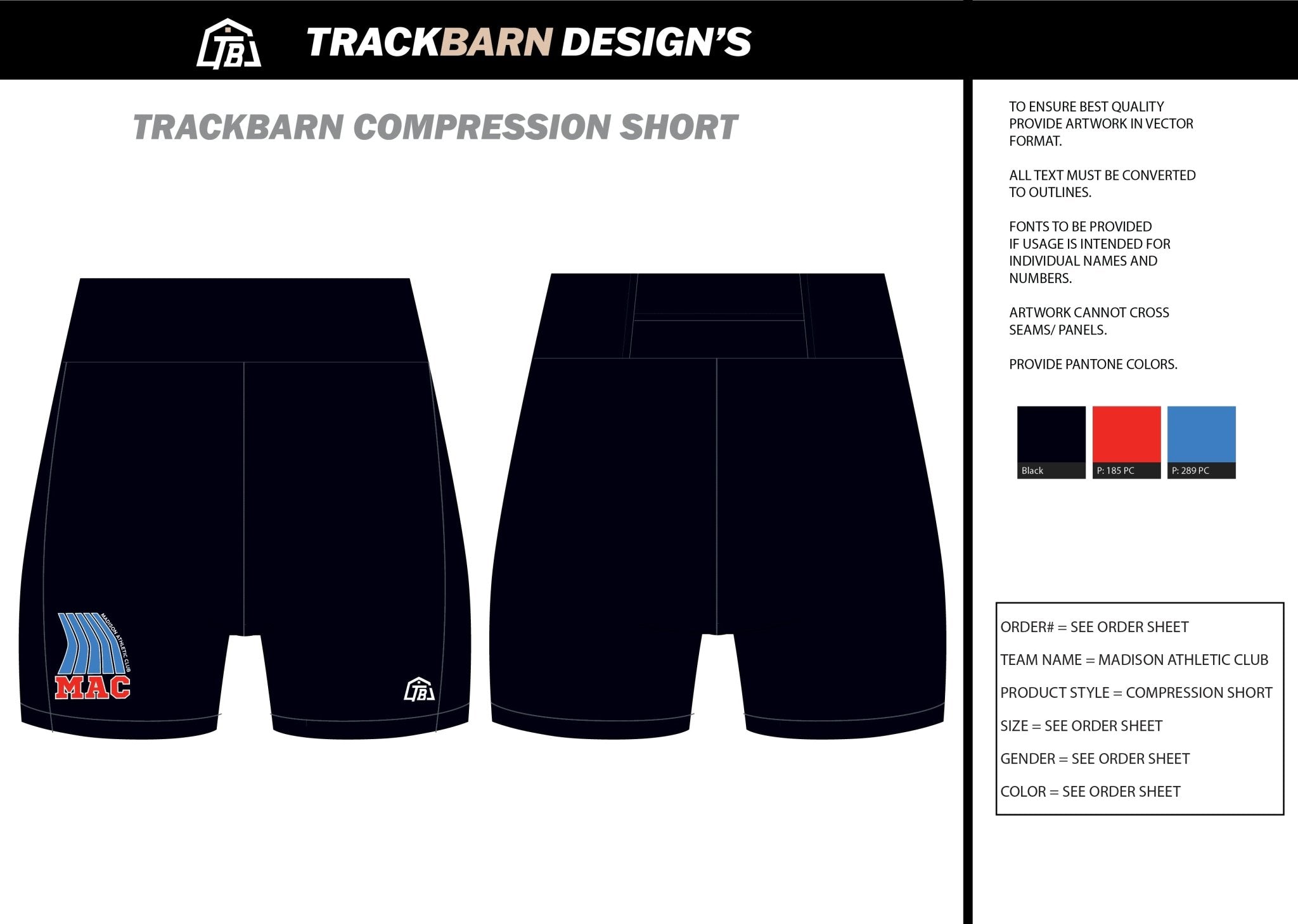 Madison - Athletic - Club Womens Short Running Tight - TrackBarn