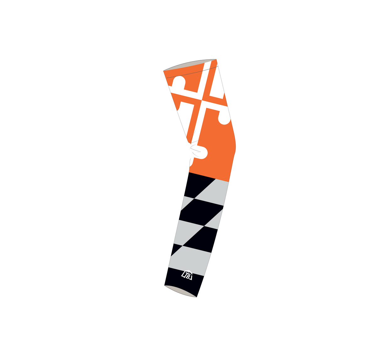 Maryland Blaze - Adult Sleeve - Orange (497) - TrackBarn