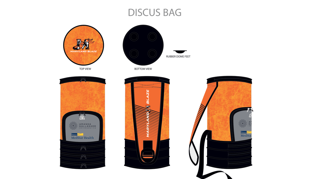 Maryland Blaze - Discus Bag - Orange (555) - TrackBarn