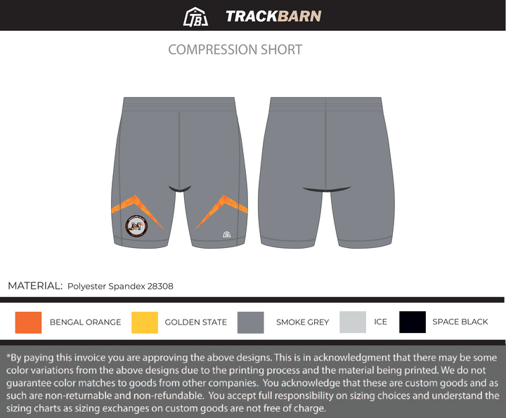 Maryland Blaze - Girls Compression Shorts (503) - TrackBarn