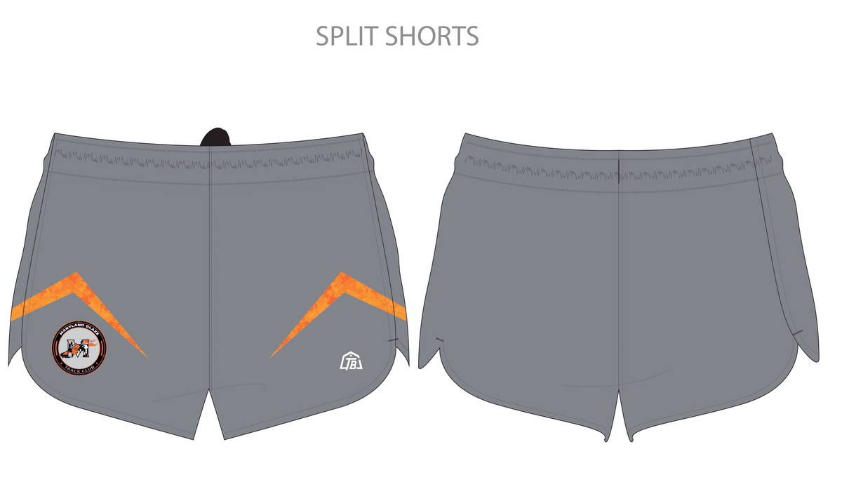 Maryland Blaze - Men Split Shorts - Grey (508) - TrackBarn
