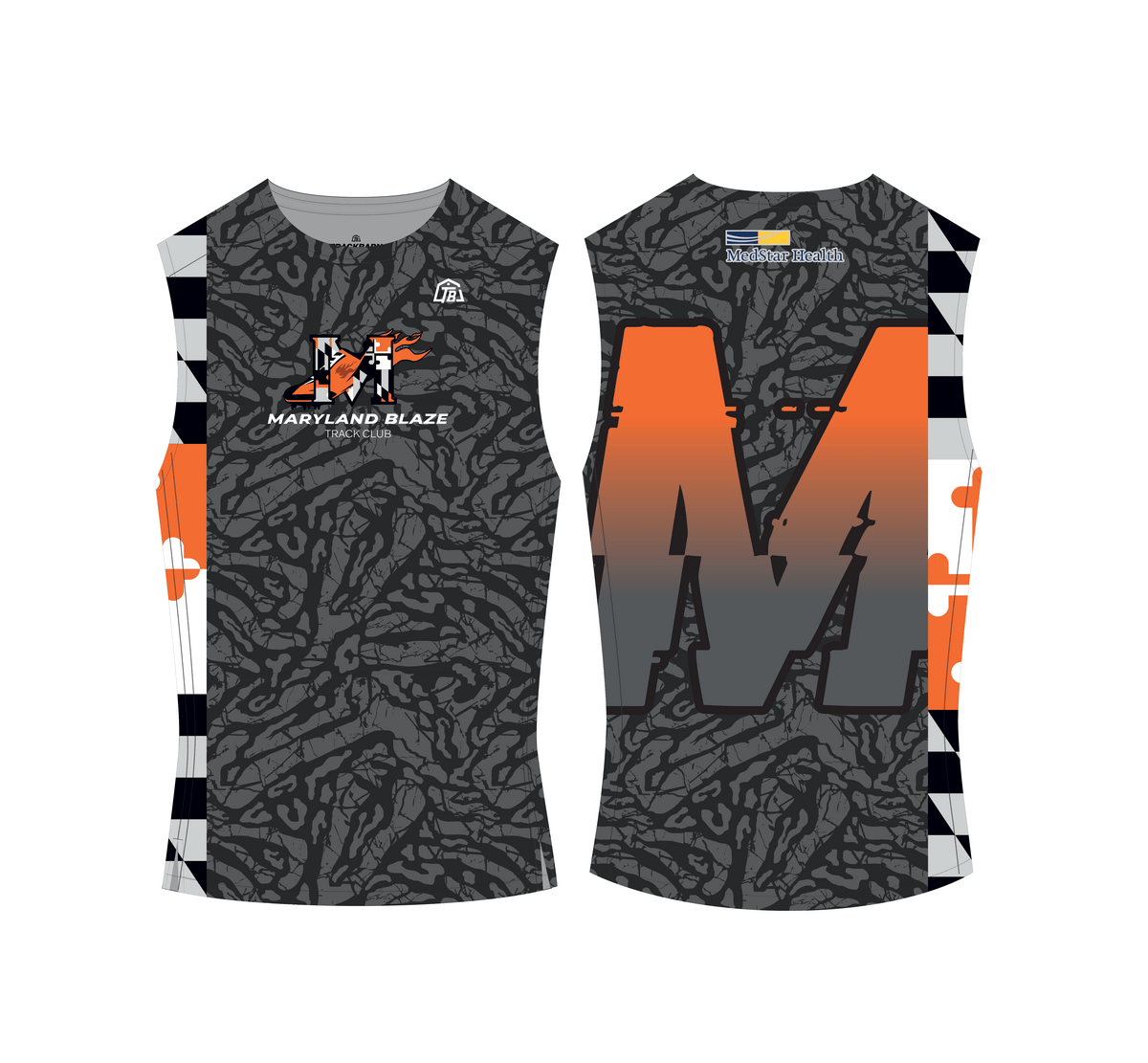 Maryland Blaze - Youth Compression Tank - FT - Black (498) - TrackBarn