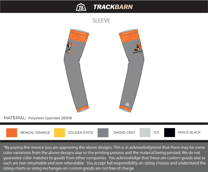 Maryland Blaze - Youth Sleeve (564) - TrackBarn