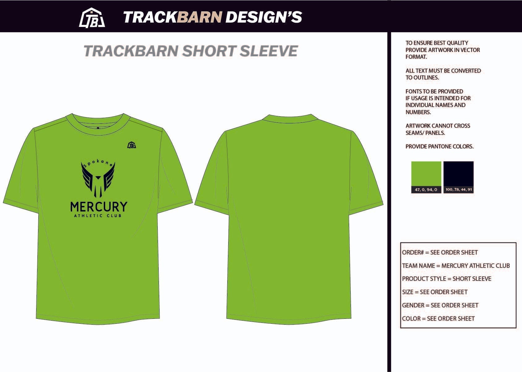 Mercury - Athletic - Club Youth Tech Tee - TrackBarn