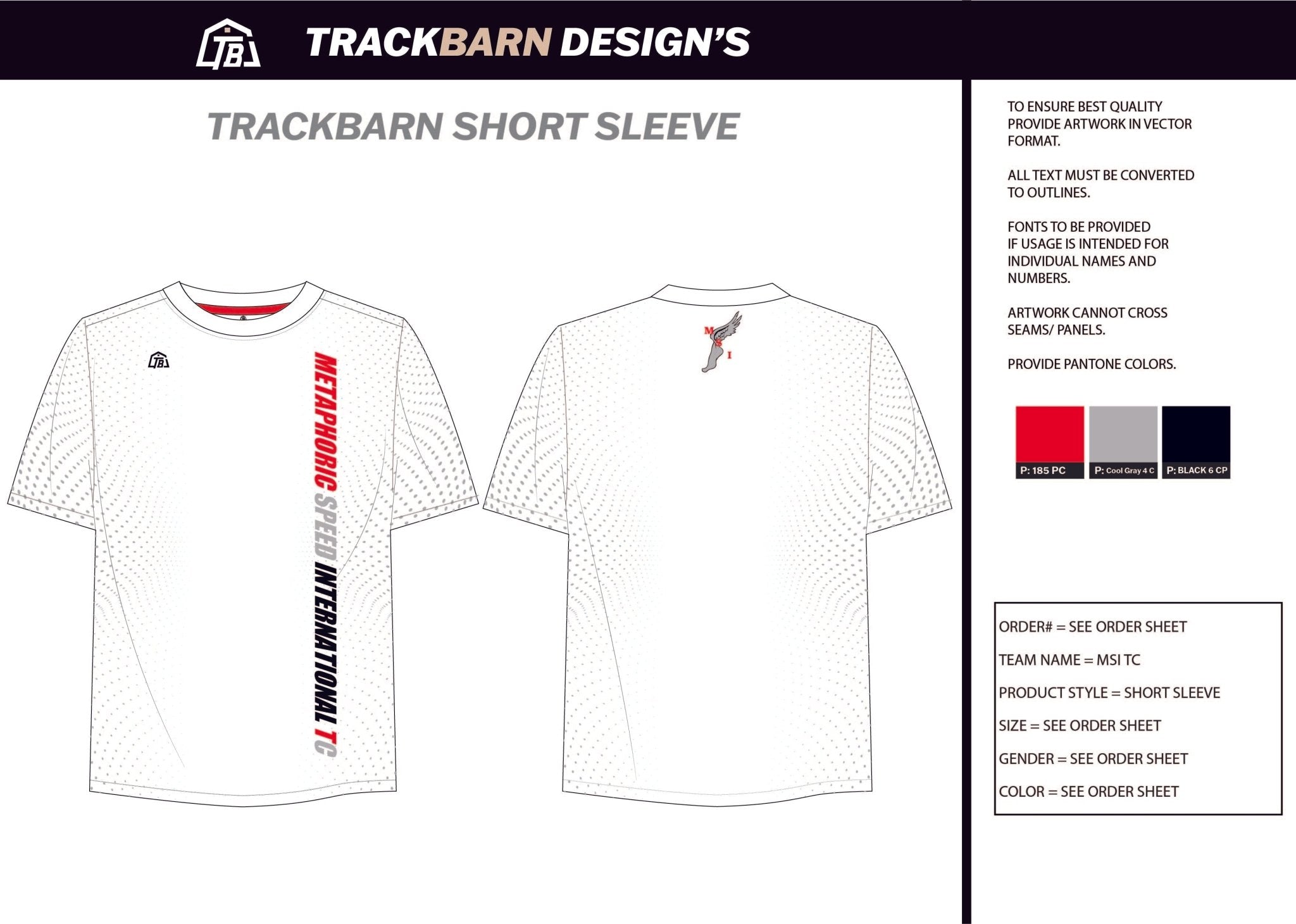 Metamorphic - Speed - Mens Stretch Light Training Tee - TrackBarn