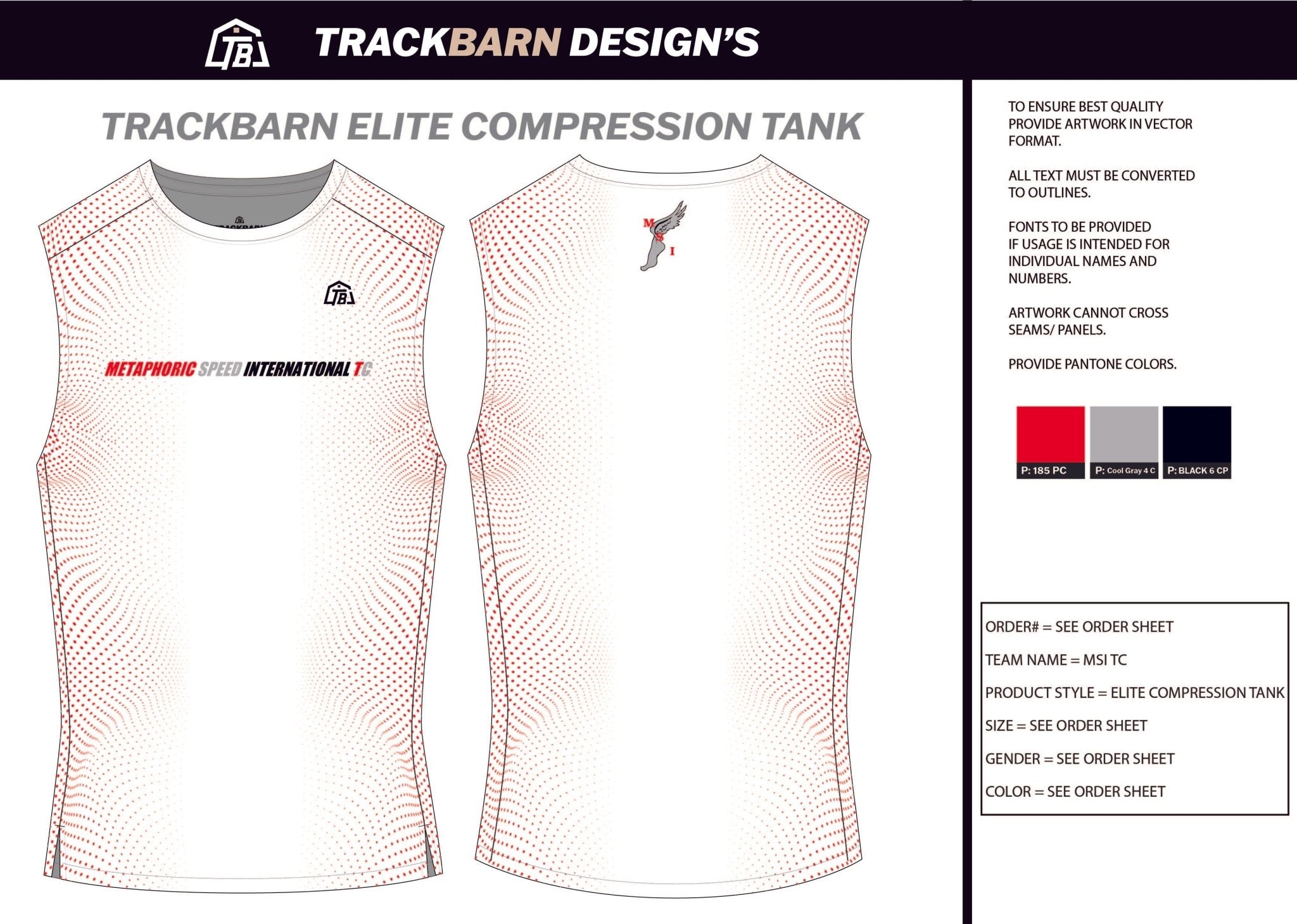 Metamorphic - Speed - Mens Track Compression Tank - TrackBarn