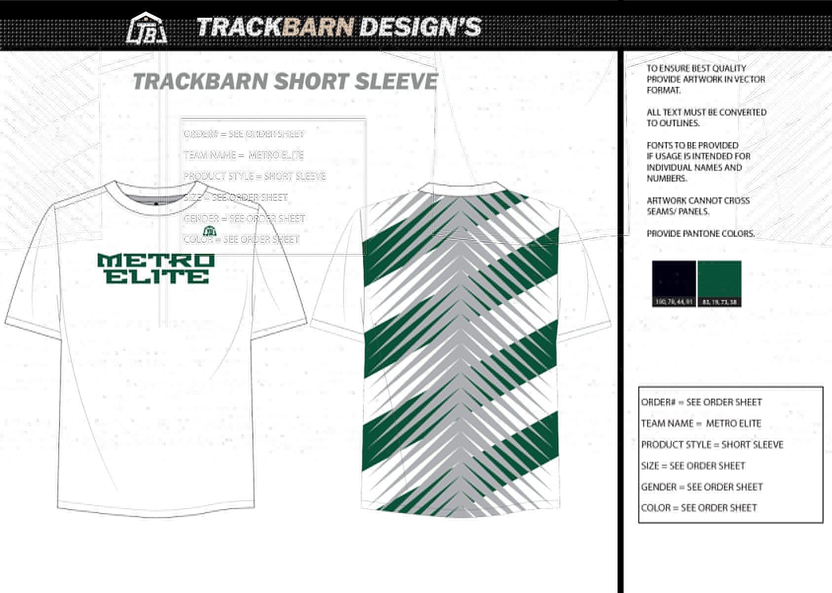 Metro - Elite - Mens Stretch Light Training Tee - TrackBarn