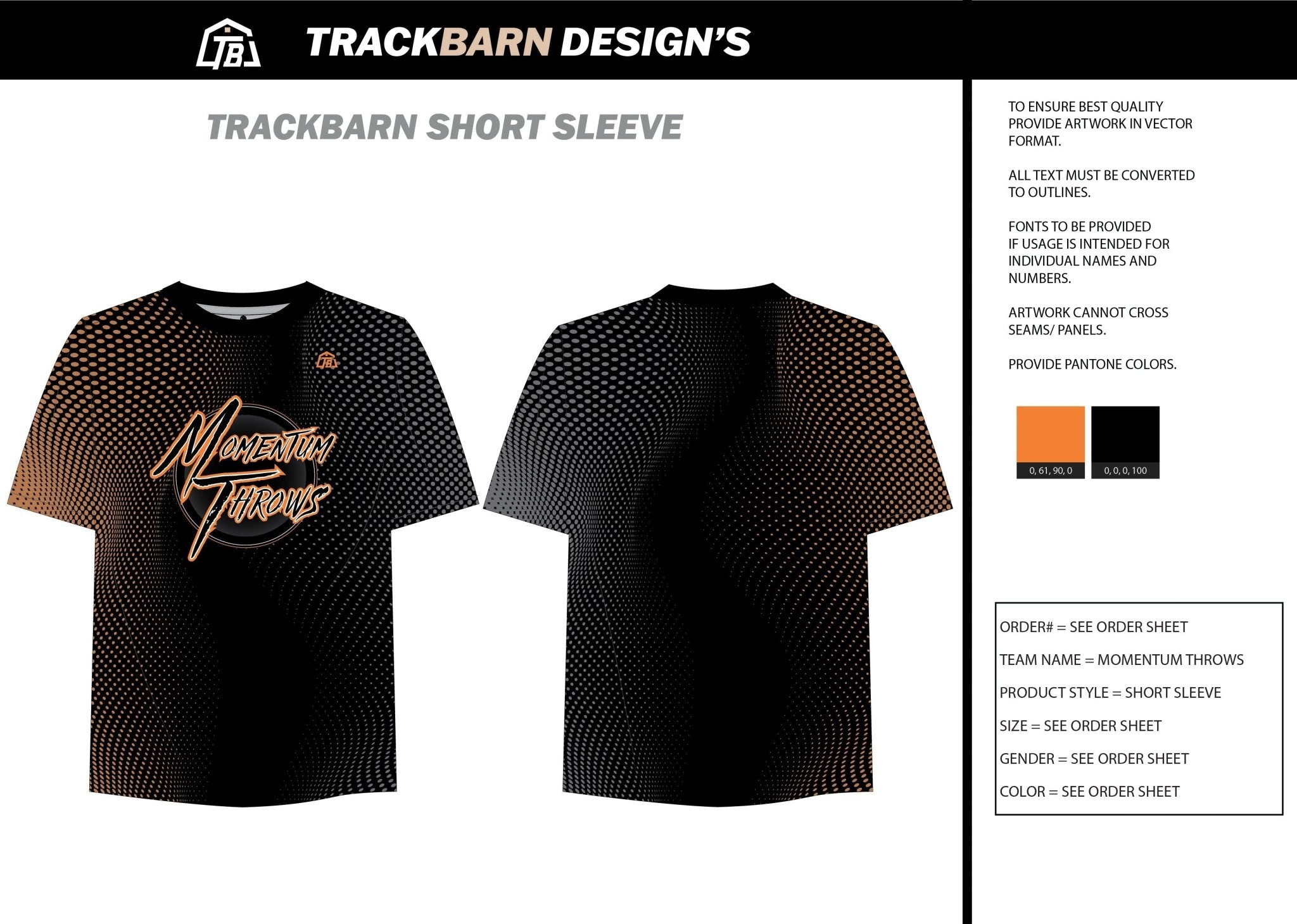 Momentum - Throws - Womens Stretch Light Training Tee - TrackBarn