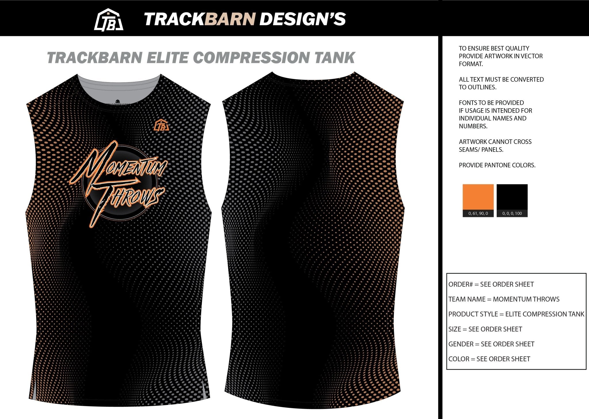 Momentum - Throws - Youth Compression Tank - TrackBarn