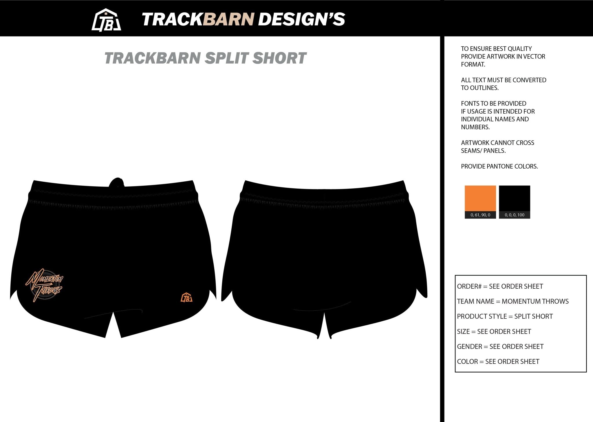 Momentum - Throws - Youth Split Track Short - TrackBarn