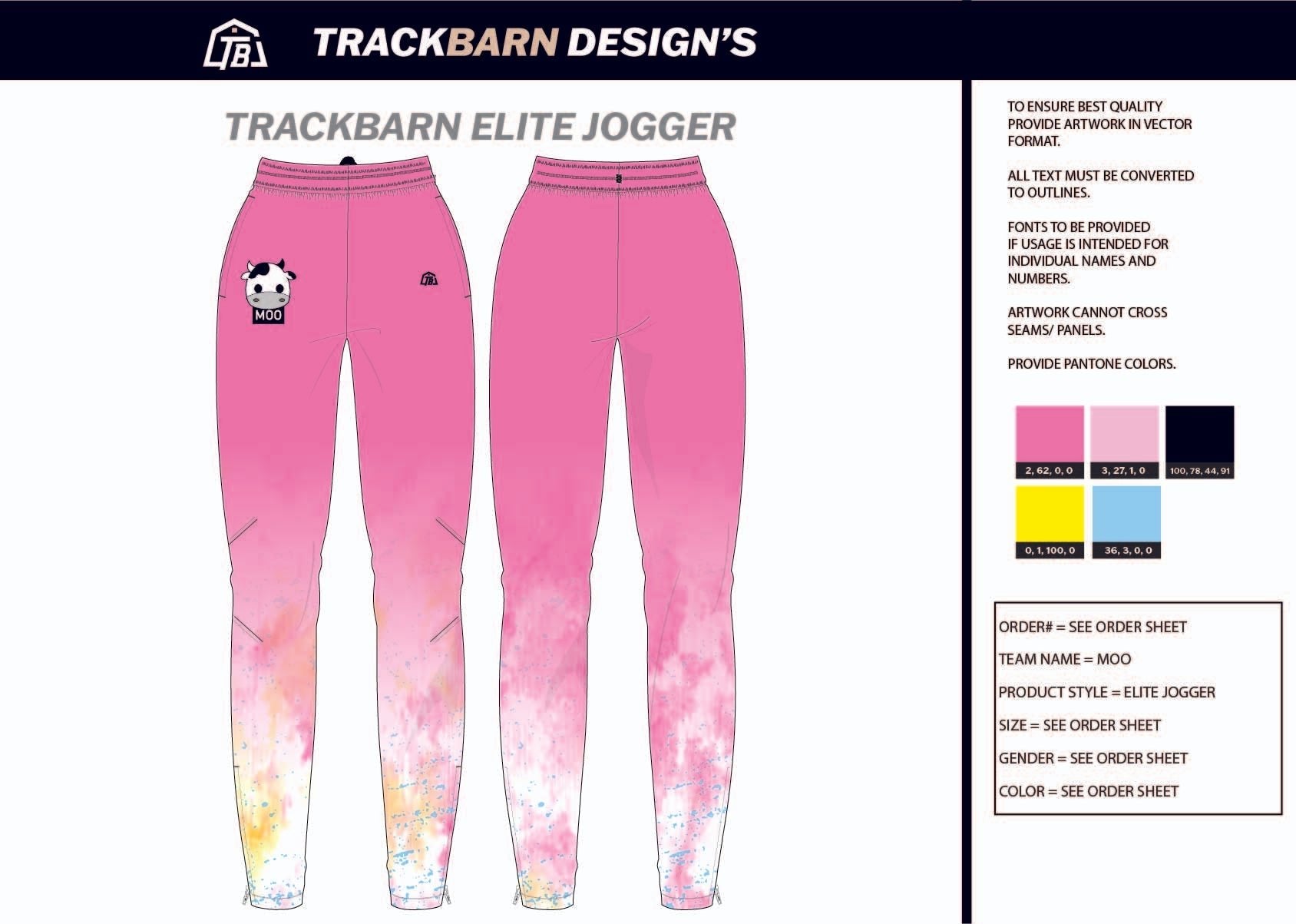 Moo - Adults Jogger - TrackBarn
