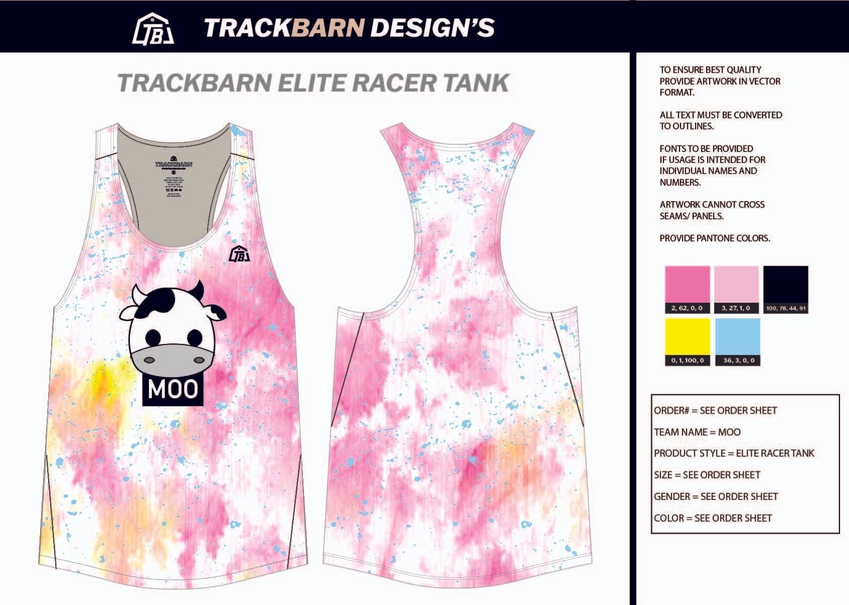 Moo - Mens Track Singlet - TrackBarn