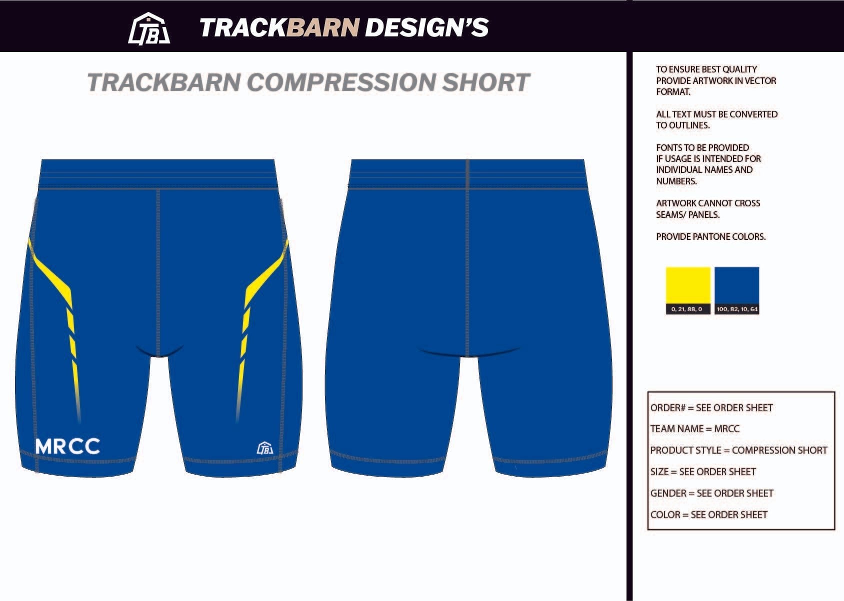 MRCC - Mens Short Running Tight - TrackBarn