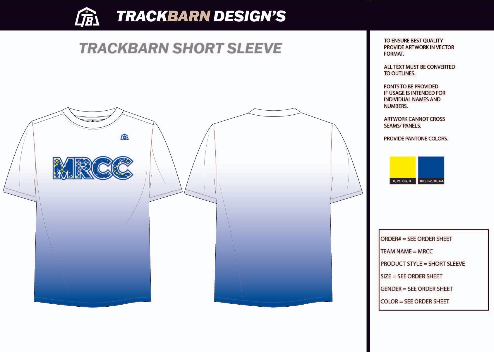 MRCC - Mens Stretch Light Training Tee - TrackBarn