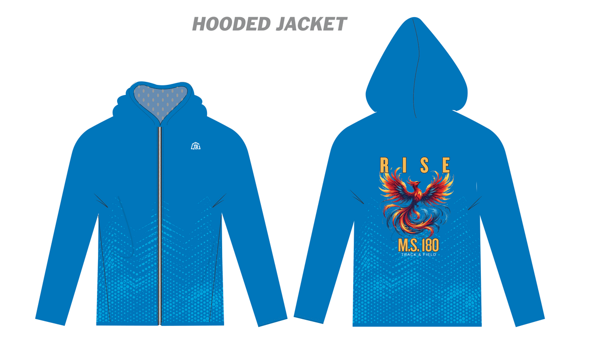 MS 180 RISE of the Phoenix Track Team - Women Hooded Jacket (1323) - TrackBarn