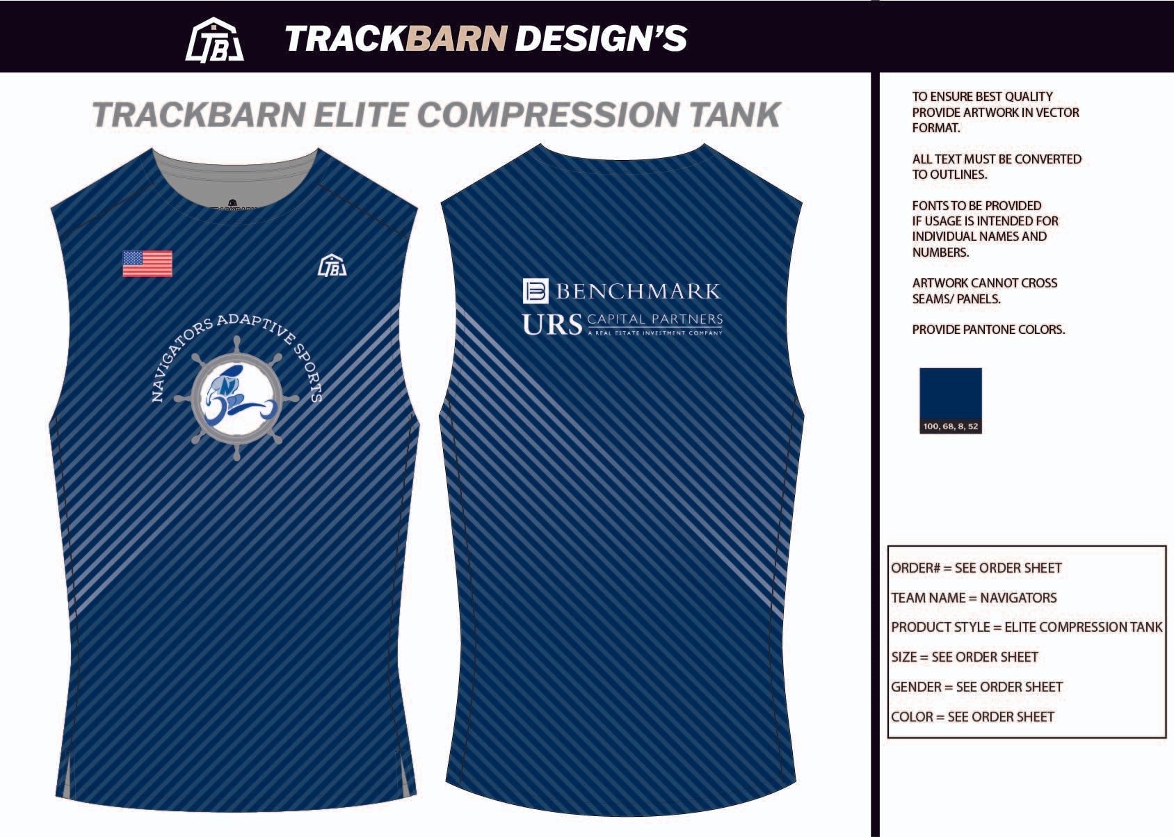 Navigators - Mens Track Compression Tank - TrackBarn