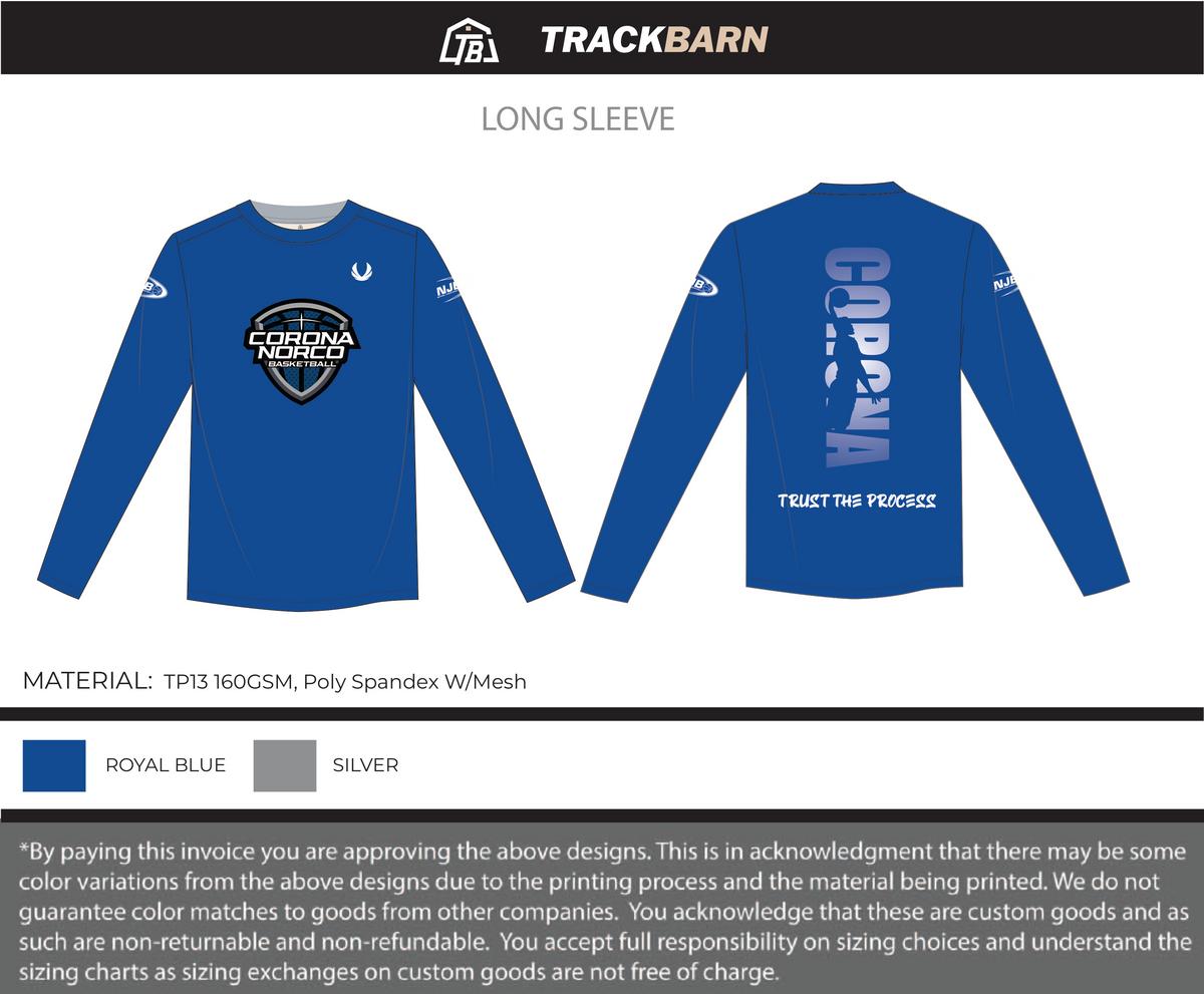 NJB NORCO - Youth Long Sleeve - Royal blue - TrackBarn