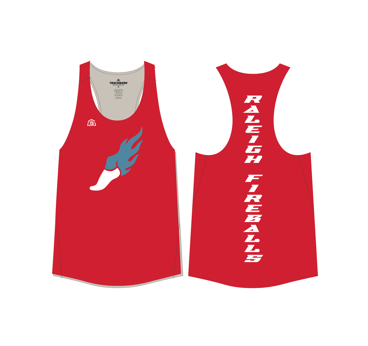 Raleigh fireballs - Women Racer Tank (#1294)